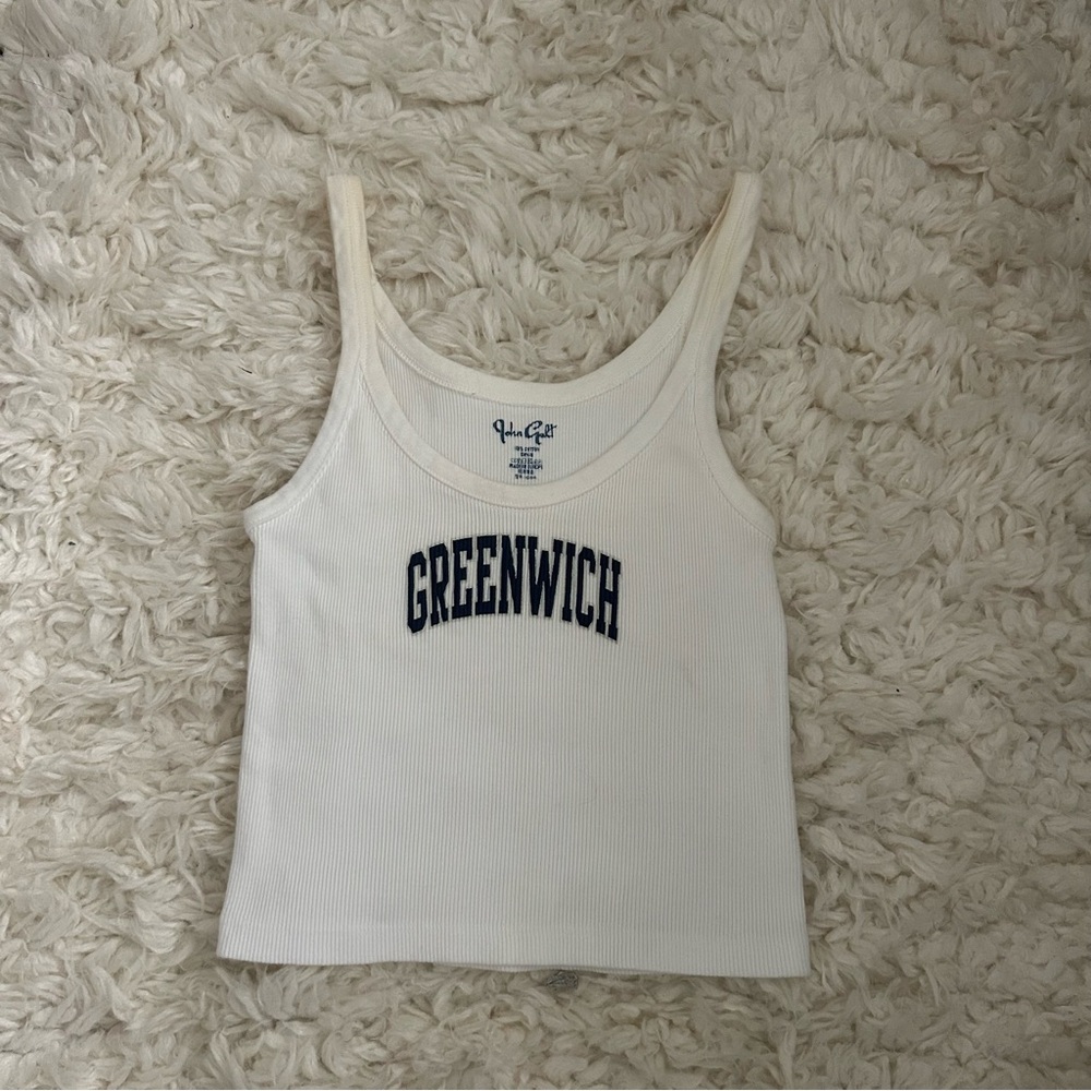 Brandy Melville Greenwich Cream Tank Top